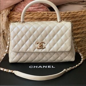 SOLD CHANEL Coco Iridescent White